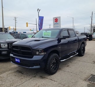 Used 2012 RAM 1500 Sport Crew Cab 4x4 ~Nav ~Camera ~Leather ~Moonroof for Sale in Barrie, Ontario