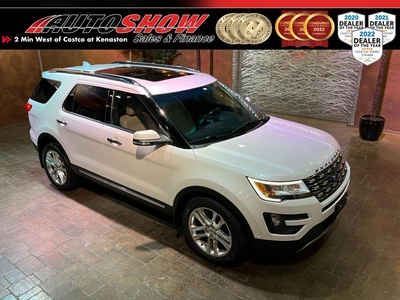 Used 2016 Ford Explorer Limited - WHITE MOCHA LEATHER !! Htd/Cold seats, Pano Rf, Rmt St for Sale in Winnipeg, Manitoba