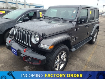 2021 Jeep Wrangler Unlimited Sahara | CLEAN CARFAX | RUNNING BOARDS |