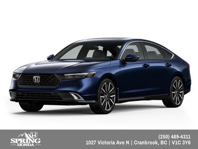 New 2024 Honda Accord PRICE INCLUDES: BLOCK HEATER, ALL SEASON MATS, PAINT PROTECTION FILM, PREMIUM PAINT for Sale in Cranbrook, British Columbia