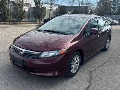 Used 2012 Honda Civic LX Bluetooth AC Cruise Control for Sale in Waterloo, Ontario