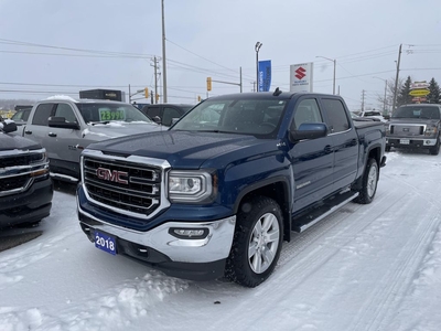Used 2018 GMC Sierra 1500 4X4 Crew Cab SLE ~NAV ~Bluetooth ~Backup Cam for Sale in Barrie, Ontario