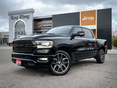2019 RAM 1500 Sport | CREW | HEATED/VENTED LEATHER | PANO ROOF |