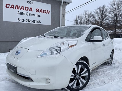 2016 NISSAN LEAF FULLY ELECTRIC / FAST CHARGE / 81 KM / NAVI / HEATED SEATS / 12 M WRTY + SAFETY