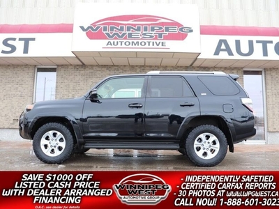 Used 2015 Toyota 4Runner PREMIUM EDITION 4X4, HTD LEATHER/ROOF/7 PASS,CLEAN for Sale in Headingley, Manitoba