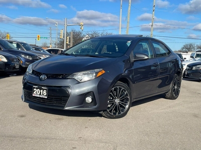 Used 2016 Toyota Corolla S LEATHER SUNROOF NO ACCIDENT NEW TIRES+ BRAKES for Sale in Oakville, Ontario