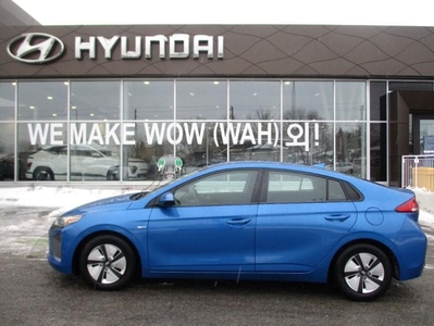 Used 2018 Hyundai Ioniq Hybrid Blue Hatchback for Sale in Ottawa, Ontario