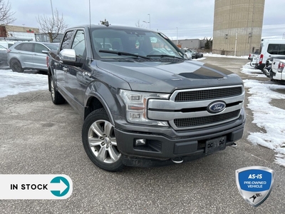 Used 2019 Ford F-150 Platinum JUST ARRIVED AS TRADED SPECIAL ALLOYS LEATHER INTERIOR for Sale in Barrie, Ontario