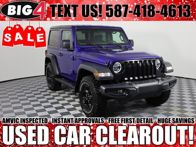 Used 2020 Jeep Wrangler Willys for Sale in Tsuut'ina Nation, Alberta