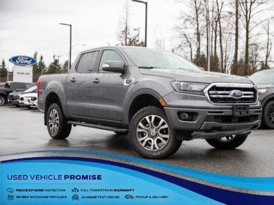 Used 2021 Ford Ranger Lariat LOCAL BC 1-OWNER, NO ACCIDENTS, TECH PKG, FX4, NAV for Sale in Surrey, British Columbia