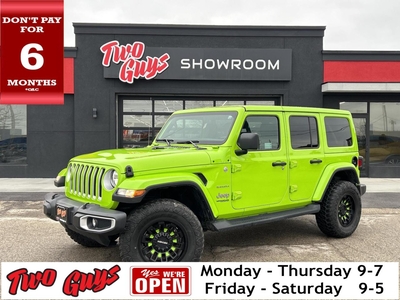 Used 2021 Jeep Wrangler Unlimited Sahara Nav Body Coloured Hardtop for Sale in St Catharines, Ontario