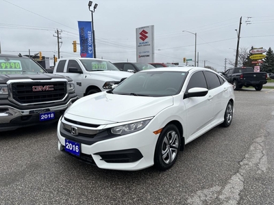 Used 2016 Honda Civic LX ~Bluetooth ~Backup Camera ~Heated Seats for Sale in Barrie, Ontario