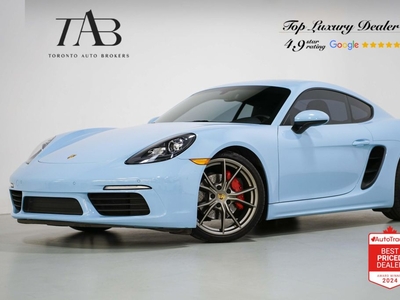Used 2017 Porsche 718 Cayman S 6 SPEED BOSE 20 IN WHEELS for Sale in Vaughan, Ontario