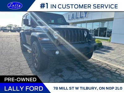 Used 2018 Jeep Wrangler Sport, Two Tops, Low Kms, 6 speed manual!! for Sale in Tilbury, Ontario
