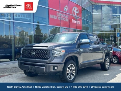 Used 2018 Toyota Tundra 4x4 CrewMax Platinum 5.7 6A for Sale in Surrey, British Columbia