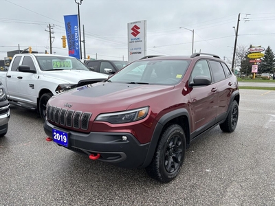 Used 2019 Jeep Cherokee Trailhawk Elite 4x4 ~Bluetooth ~Backup Camera ~NAV for Sale in Barrie, Ontario
