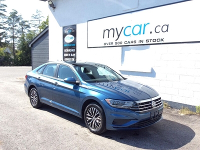 Used 2021 Volkswagen Jetta Highline LEATHER, ALLOYS. BACKUP CAM. HEATED SEATS. CRUISE. A/C. P for Sale in North Bay, Ontario