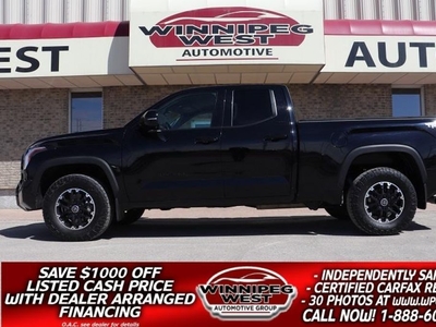 Used 2022 Toyota Tundra TRD OFF RD TWIN TURBO V6 4x4, LOADED, STILL AS NEW for Sale in Headingley, Manitoba