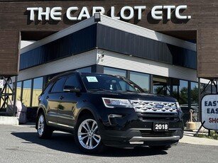 Used 2018 Ford Explorer XLT 3RW ROW!! REMOTE START, MOONROOF, HEATED LEATHER SEATS, SIRIUS XM, NAV, BACK UP CAM!! for Sale in Sudbury, Ontario