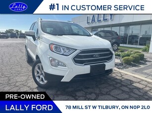 Used 2021 Ford EcoSport SE, Moonroof, Nav, Local Trade! for Sale in Tilbury, Ontario
