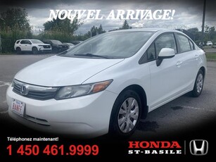 Used Honda Civic 2012 for sale in st-basile-le-grand, Quebec