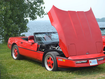 1989 Chevrolet Corvette red/red with tan top