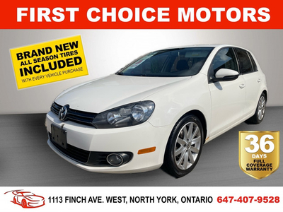 2012 VOLKSWAGEN GOLF HIGHLINE ~MANUAL, FULLY CERTIFIED WITH WARR