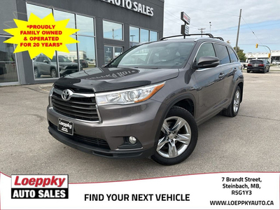 2015 Toyota Highlander LIMITED Heated & cooled leather seats