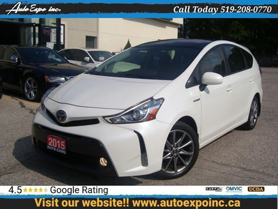 2015 Toyota Prius v Auto,Sunroof,Lather,GPS,Certified,Bluetooth