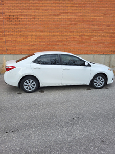 2015 white toyota corolla S low mileage 1 owner for sale