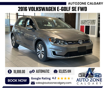 2016 Volkswagen E-Golf SE FWD | $237.00 Bi-Weekly