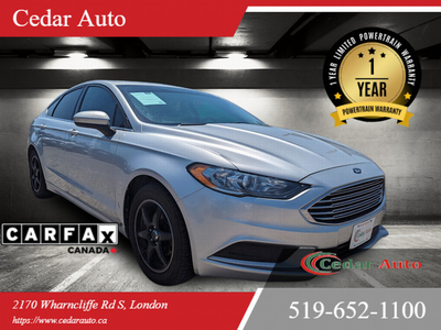 2017 Ford Fusion SE FWD | 1 YEAR POWERTRAIN WARRANTY INCLUDED