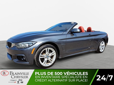 2019 BMW 4 Series 430i xDrive CONVERTIBLE MAGS CUIR ROUGE GPS EC