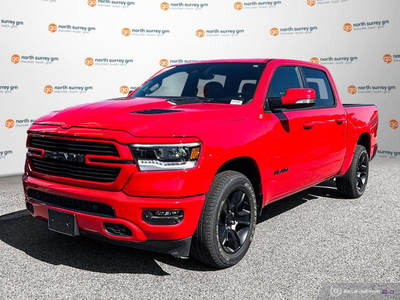 2022 Ram 1500 Sport + Leather / Rear View Cam / Apple CarPlay /