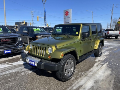 Used 2008 Jeep Wrangler Unlimited Sahara 4x4 ~Power Windows ~Remote Start for Sale in Barrie, Ontario