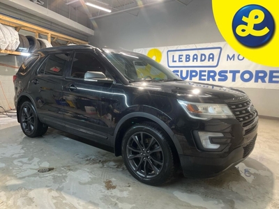 Used 2017 Ford Explorer Sport pck 4WD * Carfax Clean * Navigation System * Power Dual Sunroof * Leather/Suede Interior * 20 inch Black Ford Alloys/Great Tires/Tinted * Black for Sale in Cambridge, Ontario