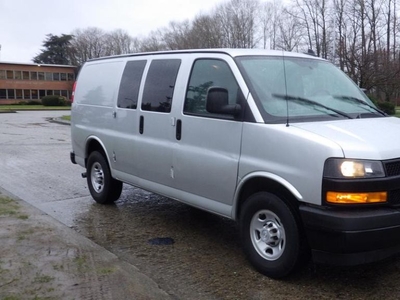 Used 2018 Chevrolet Express 2500 Cargo Van Rear Power Slider for Sale in Burnaby, British Columbia