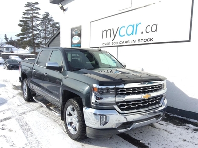 Used 2018 Chevrolet Silverado 1500 1LZ 4X4!! LEATHER. HEATED SEATS. BACKUP CAM. BLUETOOTH. CARPLAY. BOX LINER. RUNNING BOARDS. TONNEAU for Sale in North Bay, Ontario