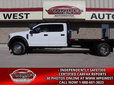 Used 2021 Ford F-550 CREW DUALLY 4X4, 12FT DECK, HD GVW, LOADED/AS NEW! for Sale in Headingley, Manitoba
