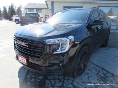 Used 2022 GMC Terrain ALL-WHEEL DRIVE SLT-EDITION 5 PASSENGER 1.4L - TURBO.. LEATHER.. HEATED SEATS & WHEEL.. BACK-UP CAMERA.. POWER TAILGATE.. BLUETOOTH SYSTEM.. for Sale in Bradford, Ontario