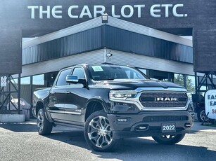 Used 2022 RAM 1500 Limited APPLE CARPLAY/ANDROID AUTO, HEATED LEATHER SEATS/STEERING WHEEL, SIRIUS XM, NAV, BACK UP CAM!! for Sale in Sudbury, Ontario