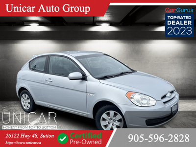 2011 Hyundai Accent No Accident LOW-KMS 3dr HB
