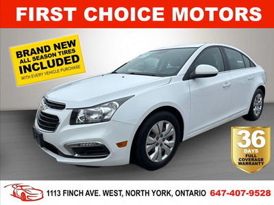 2015 CHEVROLET CRUZE LT ~AUTOMATIC, FULLY CERTIFIED WITH WARRANT