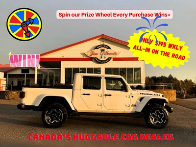 2020 Jeep GLADIATOR RUBICON 4x4 - Only $195 weekly all in