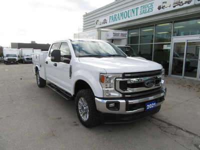 2021 Ford F-350 GAS CREW CAB 4X4 WITH NEW SERVICE / UTILITY BOD