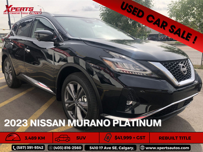 2023 Nissan Murano Platinum 6 Months free warranty AWD
