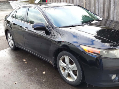 Black 2009 Acura TSX - 274,000 km with safety