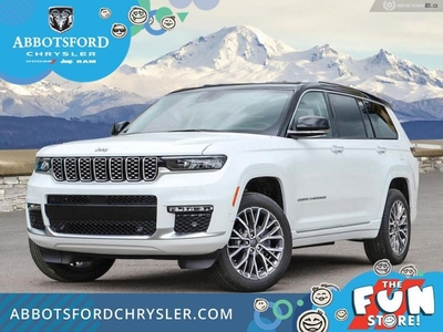 New 2024 Jeep Grand Cherokee L Summit Reserve - Leather Seats - $280.76 /Wk for Sale in Abbotsford, British Columbia