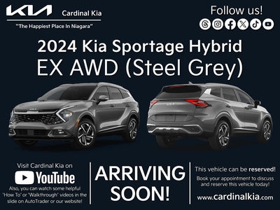 New 2024 Kia Sportage HEV EX for Sale in Niagara Falls, Ontario