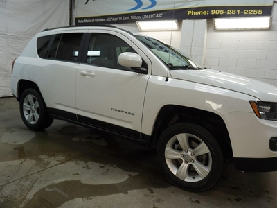 Used 2016 Jeep Compass HIGH ALTITUDE 4WD *ACCIDENT FREE* CERTIFIED BLUETOOTH LEATHER HEATED SEATS CRUISE ALLOYS for Sale in Milton, Ontario